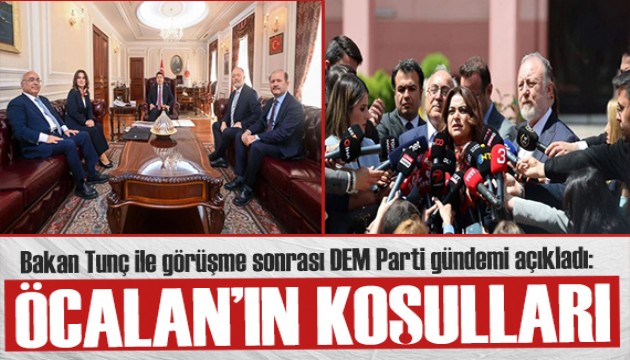DEM heyetinden Bakan Tunç'la görüşme sonrası açıklama: Bazı gelişmeler görebiliriz