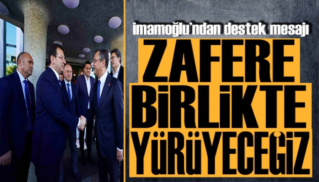 İmamoğlu'ndan Özgür Özel'e destek: Zavallı bir rakibim var