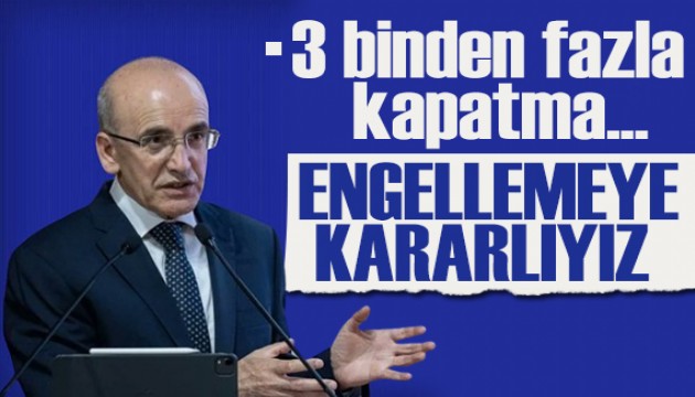 3 binden fazla sanal posa kapatma! Bakan Şimşek: Engellemeye kararlıyız