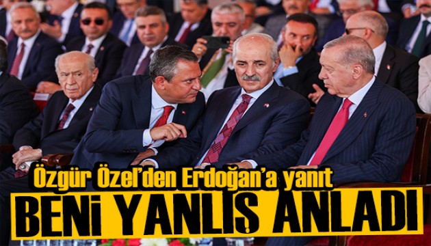 Özgür Özel'den Erdoğan'a yanıt: Beni yanlış anladı