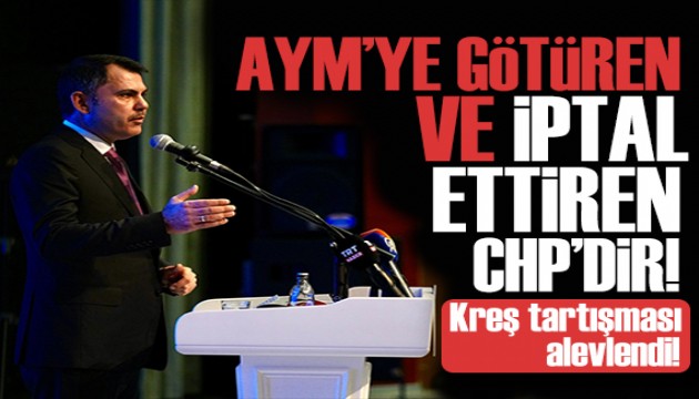 Kreş krizi alevlendi! Bakan Kurum'dan tepki: AYM'ye götüren ve iptal ettiren CHP'dir!