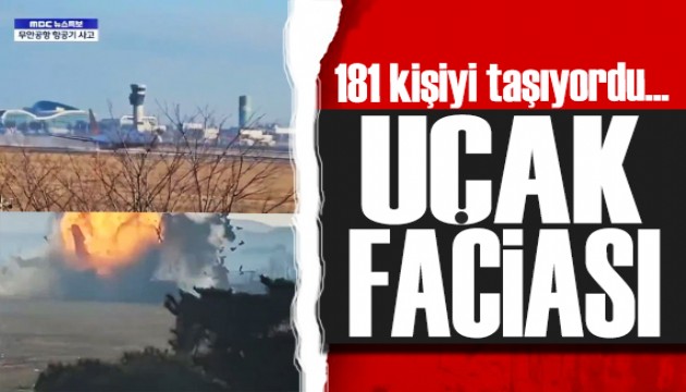 Korkunç kaza! Yolcu uçağında 181 kişi vardı: Kaza anı kamerada