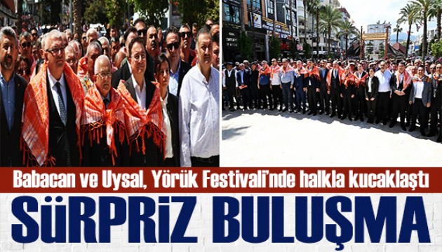 Sürpriz buluşma: Babacan ve Uysal, Yörük Festivali'nde geleneklere sahip çıktı