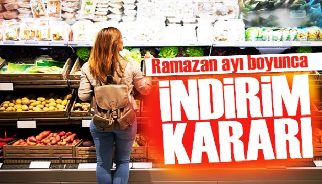 Ramazana sayılı günler kala marketlerden indirim kararı