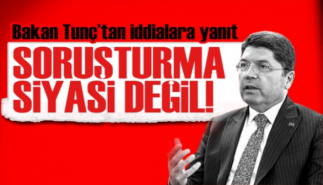 Bakan Tunç'tan İBB açıklaması: Cumhurbaşkanımızla ilişkilendirilmesi kabul edilemez