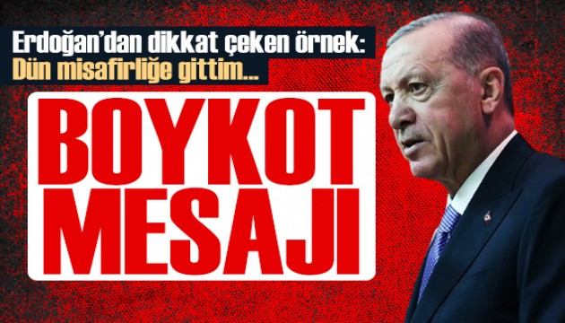 Erdoğan'dan boykot mesajı: Millet daha fazla alışveriş yaptı