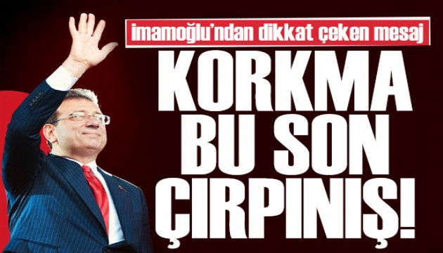 İmamoğlu'ndan sert mesaj: İktidar miadını tamamlamıştır