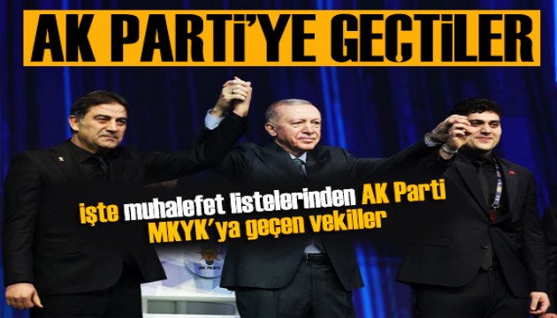 3 vekil daha AK Parti'ye katıldı! Cumhurbaşkanı Erdoğan rozetlerini taktı