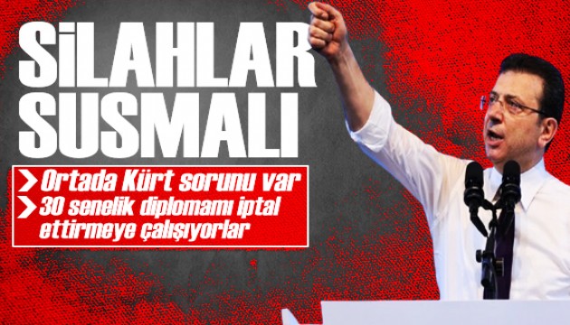 İmamoğlu Diyarbakır'da konuştu: Silahlar susmalı, çatışma bitmeli