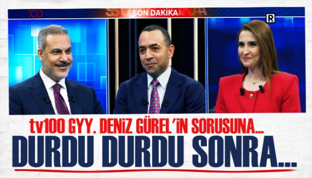 tv100 Genel Yayın Yönetmeni Deniz Gürel'in sorusuna...Durdu durdu sonra...