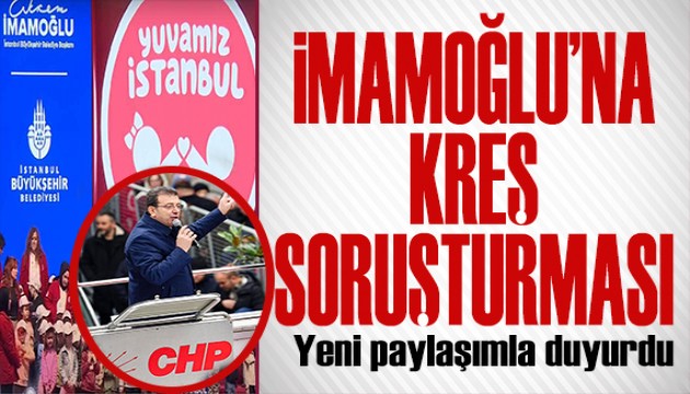 İmamoğlu'ndan yeni paylaşım! Hakkında yeni soruşturma