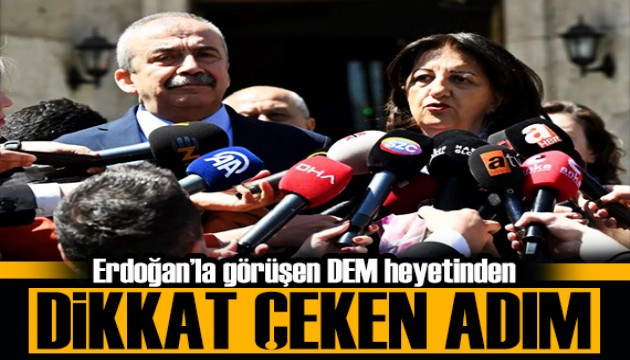 Erdoğan'la görüşen DEM Parti'den dikkat çeken adım: Adalet Bakanı ile görüşecekler