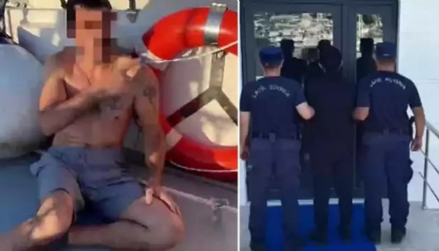 Garip firar! Yüzerek kaçmaya çalıştı