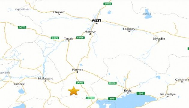 Ağrı'da korkutan deprem