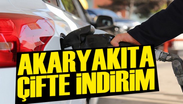 Akaryakıta çifte indirim geldi