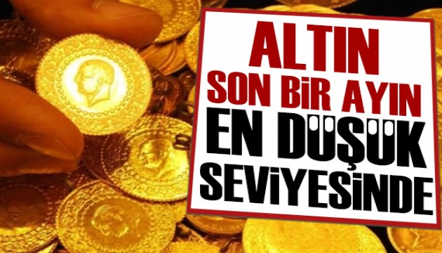 Altın ayın en düşük seviyesinde