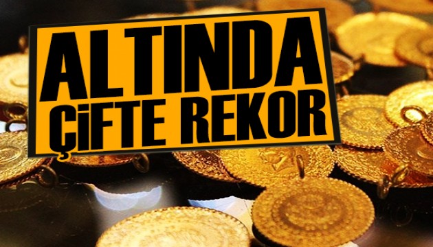 Altında çifte rekor!