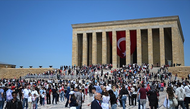 Milyonlar Anıtkabir'e akın etti