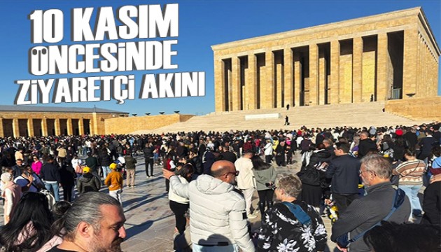 10 Kasım öncesi Anıtkabir'de ziyaretçi akını