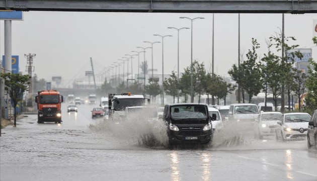Ankara için sağanak yağış uyarısı