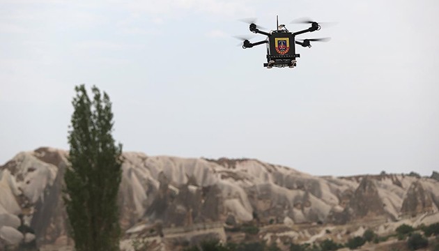 Asayiş dronu göreve hazırlanıyor