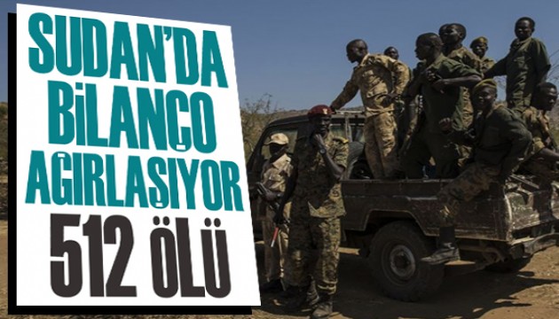 Sudan'da bilanço ağırlaşıyor: 512 ölü