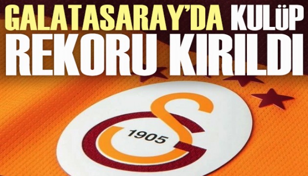 Galatasaray'da kulüp rekoru kırıldı