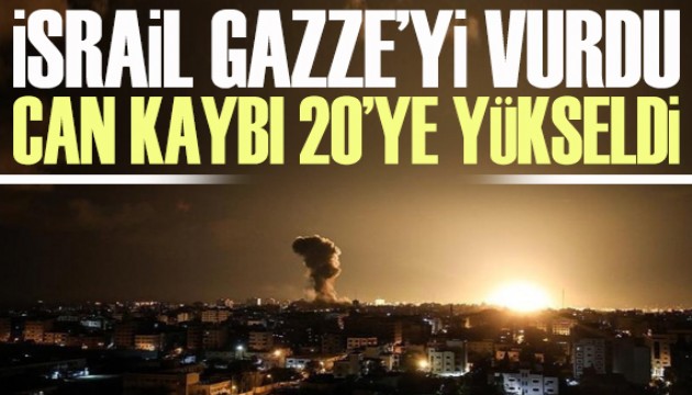 İsrail'in Gazze saldırısında ölü sayısı 20'ye yükseldi