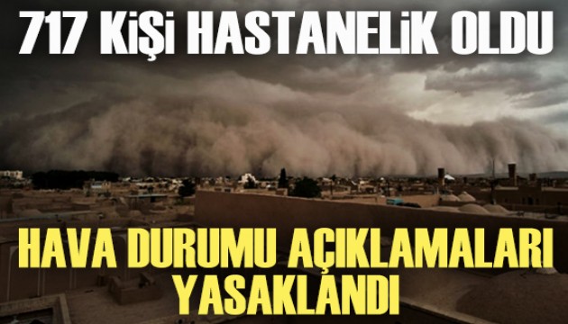 Irak'ta hava durumu açıklamaları yasaklandı!