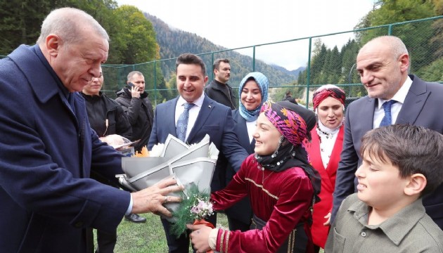 Erdoğan memleketi Rize'de