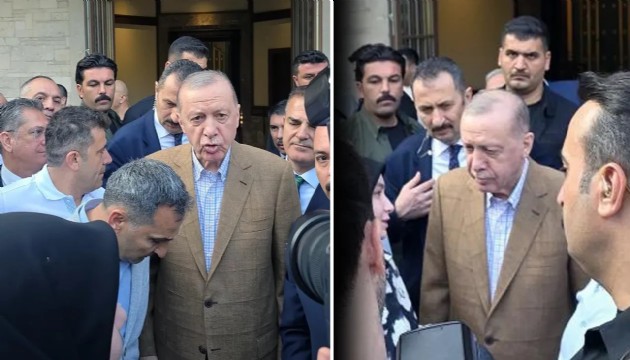 Erdoğan Bayram namazını Marmaris'te kıldı