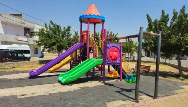 Çocukların oyun parkını çaldılar