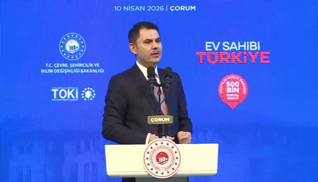 Bakan Kurum Çorum'da kura çekimine katıldı: 