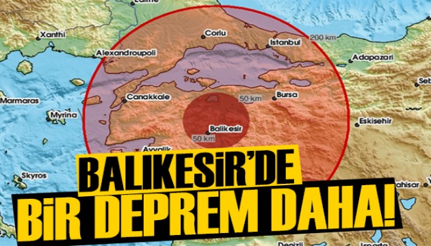 Balıkesir'de bir deprem daha!