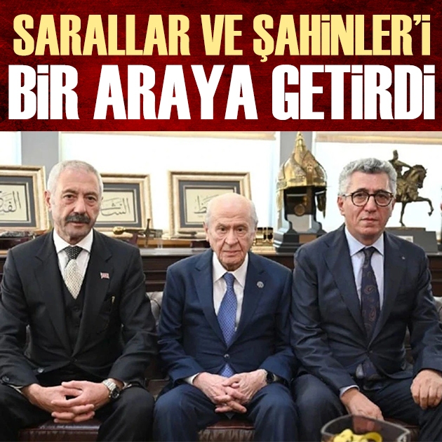 Bahçeli'nin makamında dikkat çeken buluşma: Sarallar ve Şahinler aynı karede