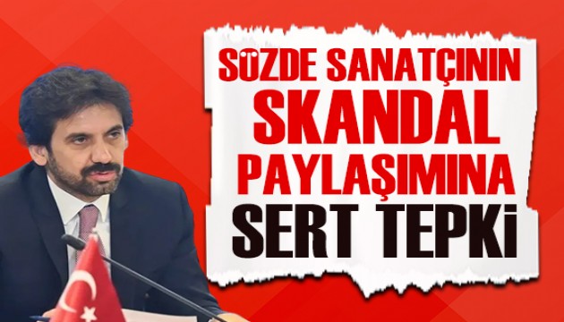 Filistin gösterilerine skandal sözler sarf eden tiyatrocuya tepki!