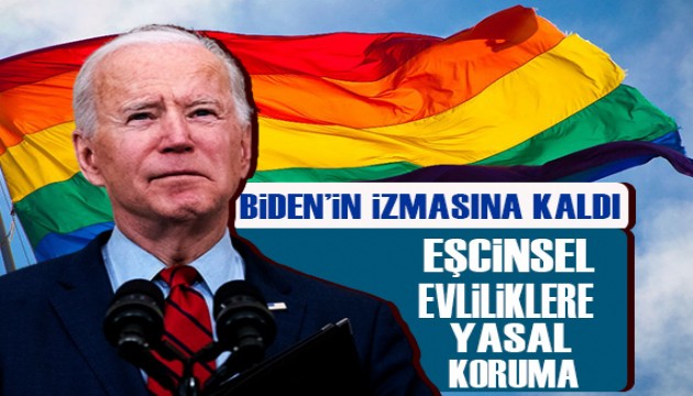 ABD'de eşcinsel evliliklere yasal koruma Joe Biden'ın imzasına kaldı