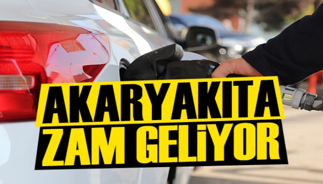 Benzine zam geliyor