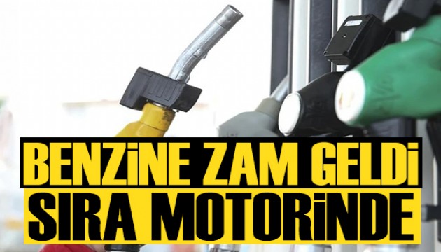 Benzine zam geldi sıra motorinde