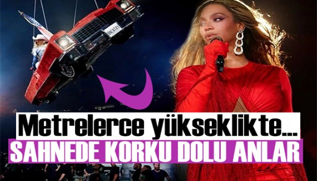 Beyonce konserinde korku dolu anlar!