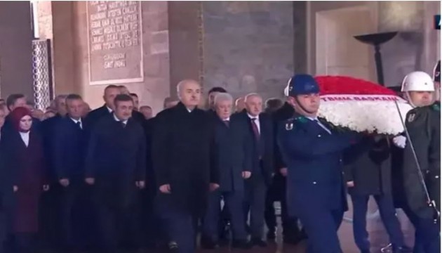 Devlet erkanı Anıtkabir'de