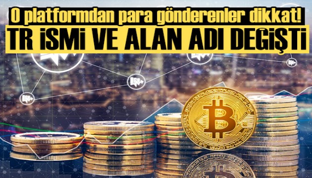 O uygulamadan para gönderirken dikkat! TR ismi ile alan adı değişti