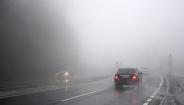 Bolu Dağı'nda yoğun sis