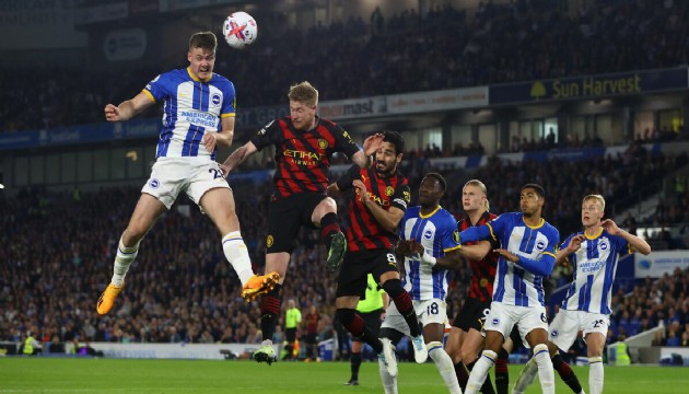 Brighton, Man. City'den kopardığı puanla UEFA Avrupa Ligi'ne gidecek