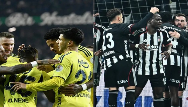 Fenerbahçe ve Beşiktaş'ın ilk 11'leri belli oldu