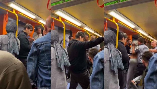 Bursa metrosunda ortalık fena karıştı!