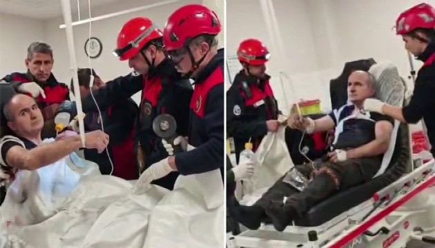 Vücuduna demir saplandı! İtfaiye ameliyata girdi