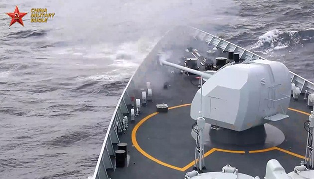 Çin'den tehlikeli tatbikat