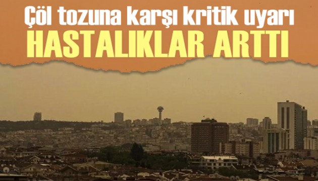 Çöl tozuna karşı maske önerisi