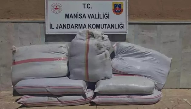 350 kilo kaçak tütün ele geçirildi